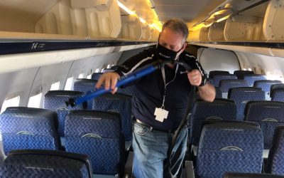 Electrostatic Spraying in Aircraft Operations